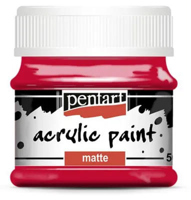 Produktbild von PENTART Acrylfarbe, matt, 50 ml, ROT