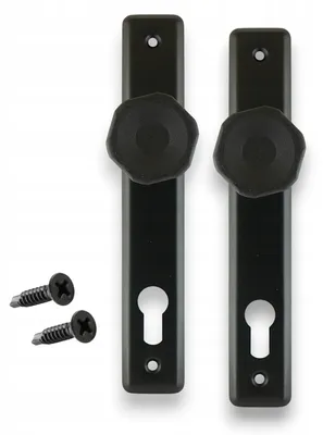Image de Stalowo Poignée Bouton Noir 72 mm Universelle