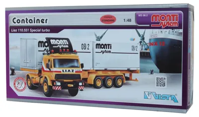 Produktbild von Stavebnice Monti System MS 08.2 Container Liaz 1:48 v krabici 31,5x16,5x7,5cm