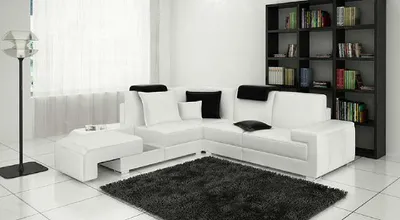 Productafbeelding van Zitmeubel, hoekbank, leren hoekbank, complete set, lederen bekleding, model D3303C
