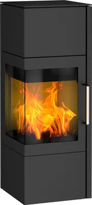 Produktbild von Kaminofen Fireplace Royal Stahl schwarz 5 kW mit Wärmespeicherfach