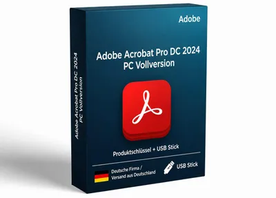Produktbild von Adobe Acrobat Pro DC 2024 + USB Stick / Kein Abo / Vollversion