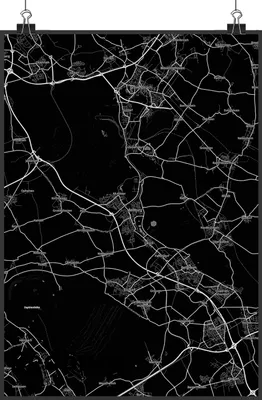 Produktbild von Mr. & Mrs. Panda Bild Bedburg DIN A3 - Geschenk, Stadt Dorf Karte Landkarte Map Stadtplan, wanddeko, drucke, Kunstdruck, poster, Wandbild