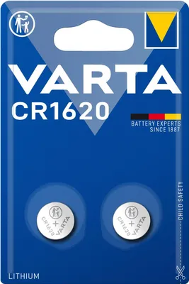 Produktbild von VARTA Knopfzelle Electronics Lithium CR1620 3V 1Bli=2Stk 6620101402