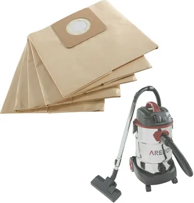 Produktbild von AREBOS® 5x sáčky do vysavače | Vhodné pro průmyslové vysavače 1600W s EAN 4260627422807,4260627422814,4260627422821 | 2-vrstvé | 40 x 80 cm