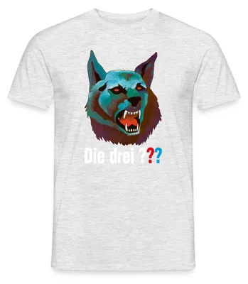 Produktbild von Spreadshirt Die Drei Fragezeichen Der Karpatenhund Männer T-Shirt, XXL, Grau meliert