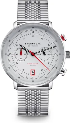 Image de Nouveau verre étoilé original Montre homme S01-HC10-ME08 Argent Date de gravure