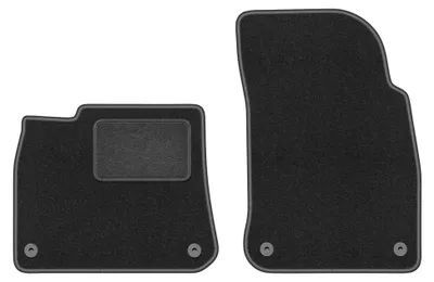 Obrázok produktu pre Predné velúrové koberce pre: Porsche Cayenne III 2018- (SUV) – 2 ks, grafitové, na mieru – Wielganizator LUX