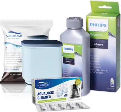 Obrázek produktu pro Sada pro Saeco Philips AL-Clean 1 ks, Cleaneo 10tab, CA6700/10 CA6903 CA6704 - Náhradní filtr Aquaclean - Odvápňovač pro kávovary Philips Saeco