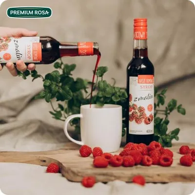 Zdjęcie produktu dla Nasze Domowe Syrop z malin 400 ml.