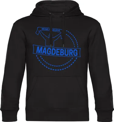 Produktbild von multifanshop Kapuzen Sweatshirt - Magdeburg - Meine Fankurve, schwarz, Größe S