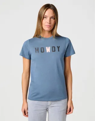 Produktbild von Wrangler Graphic Regular Fit Kurzarm-t-shirt Blau S Frau Blau S