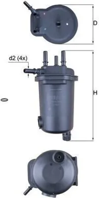 Immagine prodotto di Filtro per rifiuti KNECHT KL 632D