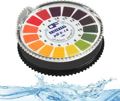 Produktbild von ECENCE 1 Stck. pH Teststreifen auf Rolle, Messbereich 0-14, Lackmus Indikator, Säuretest für vers
