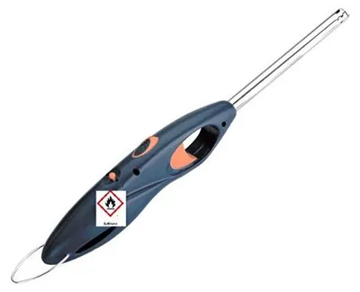 Produktbild von Gasanzünder Feuerzeug Stabfeuerzeug mit Kindersicherung Gasfeuerzeug auffüllbar