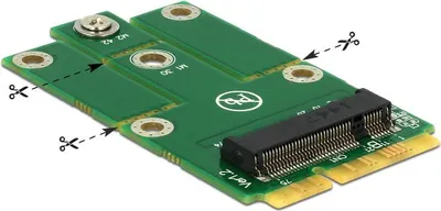Obrázek produktu pro Delock Adapter MiniPCIe > M.2 NGFF - Speicher-Controller - M.2 (M.2)