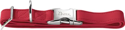 Produktbild von Hunter Halsband Softie Alu-Strong rot, Größe: M / Breite: 2,5 cm