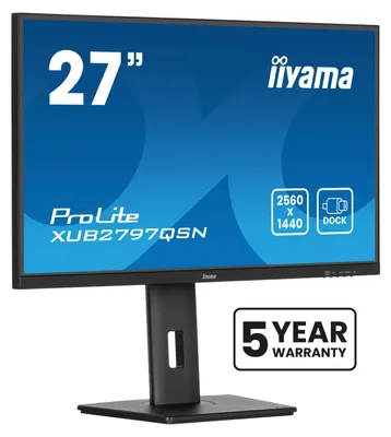Produktbild von iiyama ProLite XUB2797QSN-B2 Computerbildschirm 68,6 cm (27") 2560 x 1440 Pixel Quad HD LED Schwarz
