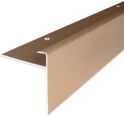 Produktbild von PROVISTON | Einfass- & Abschlussprofil | Aluminium | 50 x 10 x 1000 mm | Bronze Hell | Einschubprofil | Abschlussleiste | Bodenprofil