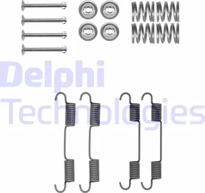 Produktbild von Zubehörsatz Feststellbremsbacken DELPHI hinten für NISSAN MURANO (Z50)
