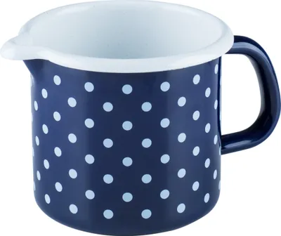 Produktbild von Riess Schnabeltopf 10 cm 0,75L Pünktchenblau