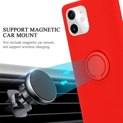 Immagine prodotto di Cadorabo custodia per Apple iPhone 11 custodia protettiva in rosso custodia per cellulare TPU custodia cover