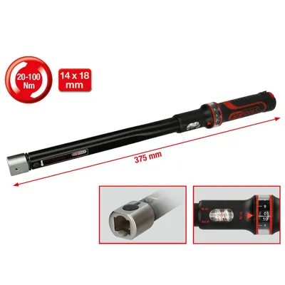 Produktbild von KS Tools 516.1633, Nm, Mechanisch, 20 - 100 Nm, Schwarz, Rot, Deutschland, B007XUG85Q