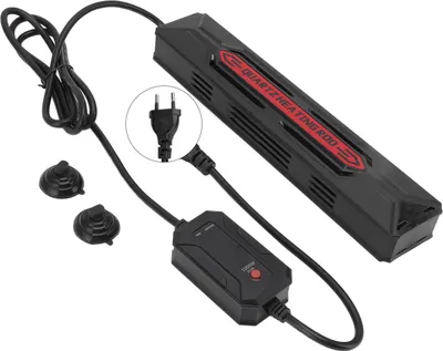 Image de Chauffage à quartz pour aquarium Economie d'énergie à température constante Safer Thermoplongeur pour réservoir à poissons avec contrôleur LED 1000W Prise UE 220 V