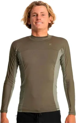 Obrázek produktu pro Hurley Chnnl Crssng Pddl Sries Rashguard s dlouhým rukávem, zelený, M, pánský, zelený, M