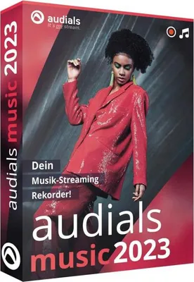 Produktbild von Audials Music 2023 (Code in a Box). Für Windows 10/11