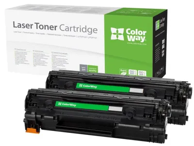 Produktbild von COLORWAY-kompatibler Toner für HP CE278A / Schwarz / 2 x 2100 Seiten / Doppelpackung