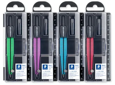 Image de STAEDTLER® 550 50 M-S Compas scolaire 550 50 métallisé, assortiment