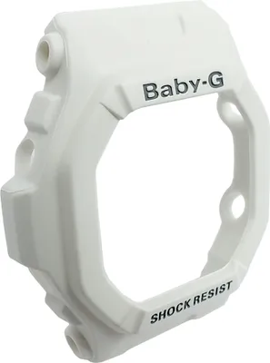 Produktbild von Casio Baby-G Bezel Damen | Lünette Resin weiß |  BG-5600WH-7 BG-5600