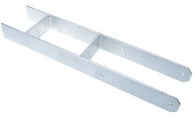 Obrázek produktu pro Aqbau® Podpěra sloupku H-kotvy H-podpěry Kotva sloupku H Pro 140 x 600 mm