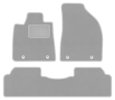 Produktbild von Fußmatten Automatten Velours Grau für Lexus RX III Hybrid 2008-2015 Set 3-tlg