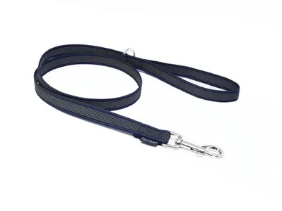 Produktbild von Mystique® Gummierte Leine 20mm mit Handschlaufe Standard Karabiner royal blau 1,2m