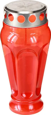 Produktbild von Grablichter Rot Grabkerzen Brenndauer 18h Ø9cm H19cm 4 St