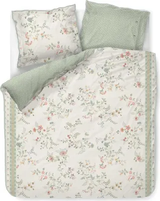 Produktbild von Pip Studio Bettwäsche-Garnitur Kili Flower Farbe Weiss Größe 200x200+2x80x80
