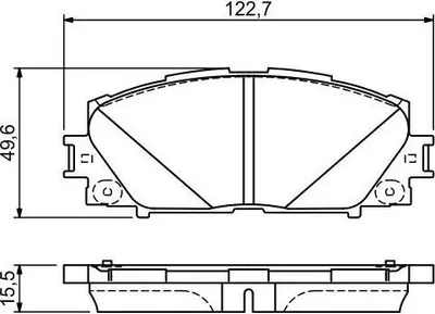 Zdjęcie produktu dla Klocki Hamulcowe Toyota Przód Prius 1,8 09-15