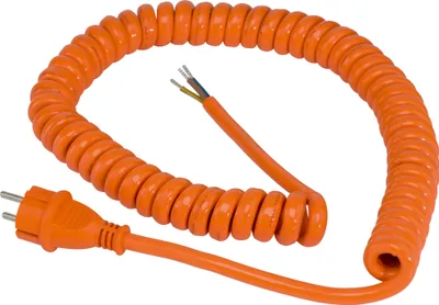 Produktbild von as-Schwabe Anschluss-Spiralkabel 1-5m Schuko Baustelle 230V Verlängerung IP44