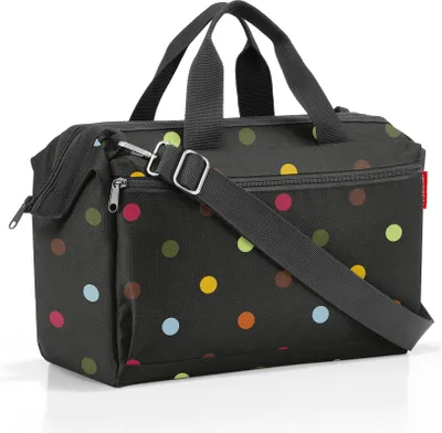 Produktbild von reisenthel Schultertasche Reisetasche Allrounder Pocket Bag Dots schwarz