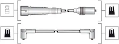 Produktbild von MAGNETI MARELLI 941318111283 Zündkabelsatz Zündleitungssatz für VW Transporter IV Bus (70B, 70C, 7DB, 7DK, 70J, 70K, 7DC, 7DJ) für AUDI 100 Limousine