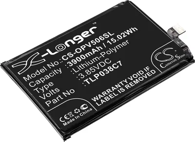 Produktbild von TECHTEK Akku Kompatibel mit [Alcatel] 5V, OT-5060A, OT-5060D Ersetzt TLP038C7