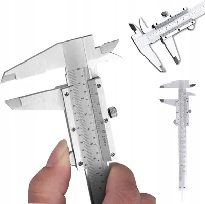 Obrázok produktu pre 150 mm kaliper z nehrdzavejúcej ocele, presnosť 0,02 mm, nónius, analógový