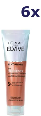 Produktbild von 6x L'Oréal Elvive Cremespoeling 150 ml Fiber Booster Anti Haaruitval