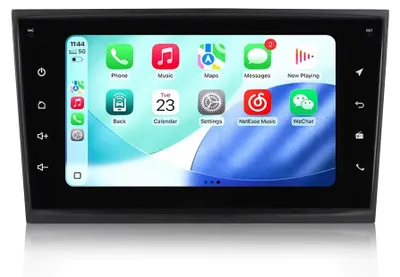 Productafbeelding van Autoradio voor Opel Astra H/J, Meriva, Vectra C, Antara, Zafira B/C en Corsa D - Android - 7 inch - Draadloos CarPlay - GPS - 64 GB - Zilver