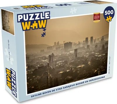 Obrázok produktu pre MuchoWow® Puzzle 500 ks Panoráma mesta Sarajevo Bosna a Hercegovina
