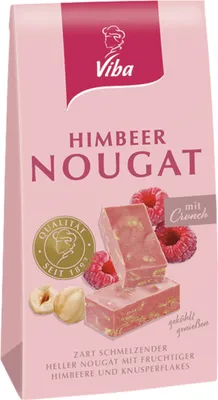 Produktbild von Viba Himbeer Nougat mit Crunch Minis 100g