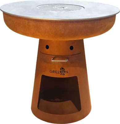 Produktbild von Dreamgarden Grill CIRCLE Feuerplattengrill mit Grillrost Feuerschale rostig