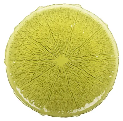 Produktbild von Grüner Servierteller, 34 cm – Zitrone